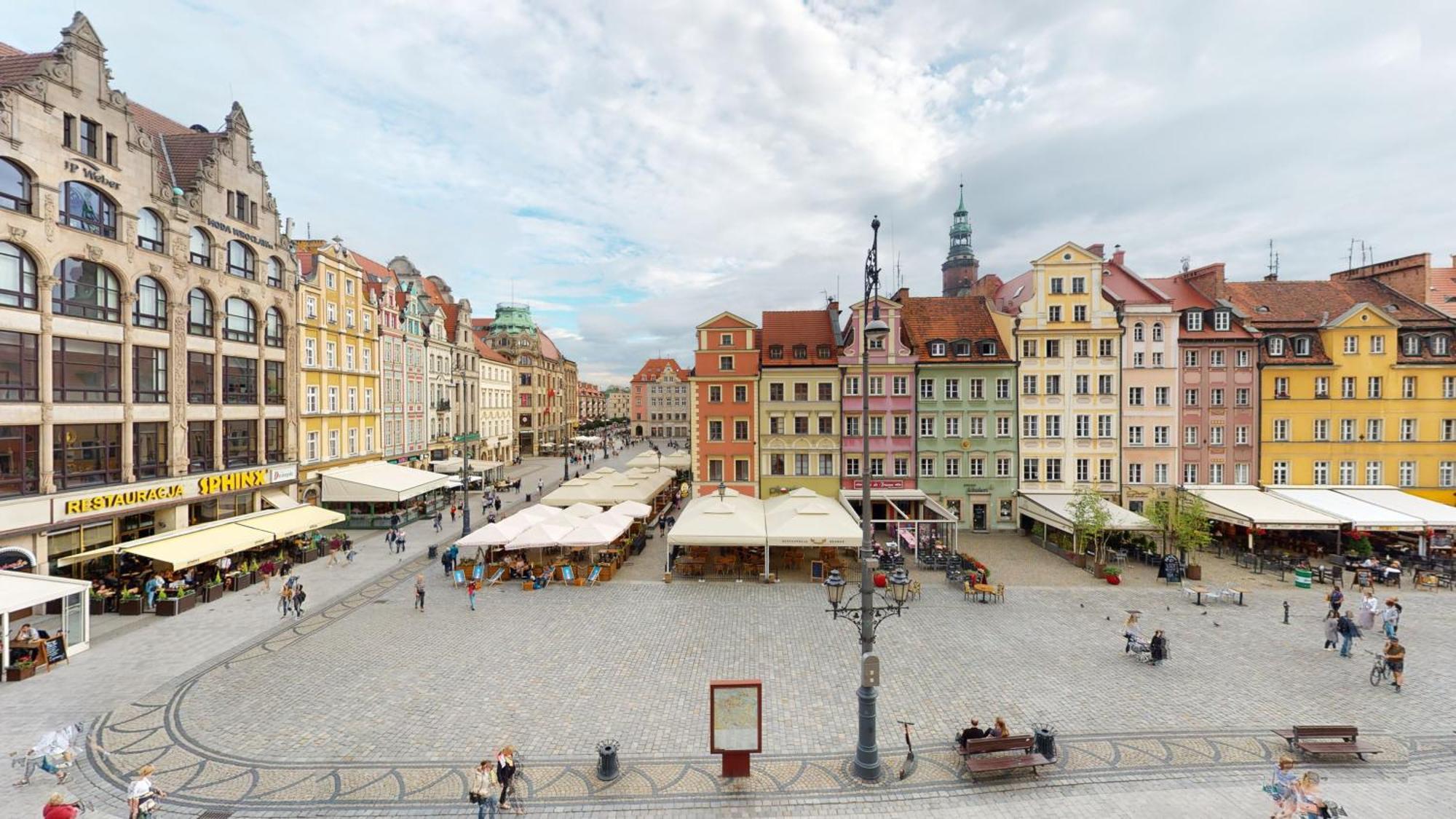 Appartamento Widok Na Rynek Breslavia Esterno foto